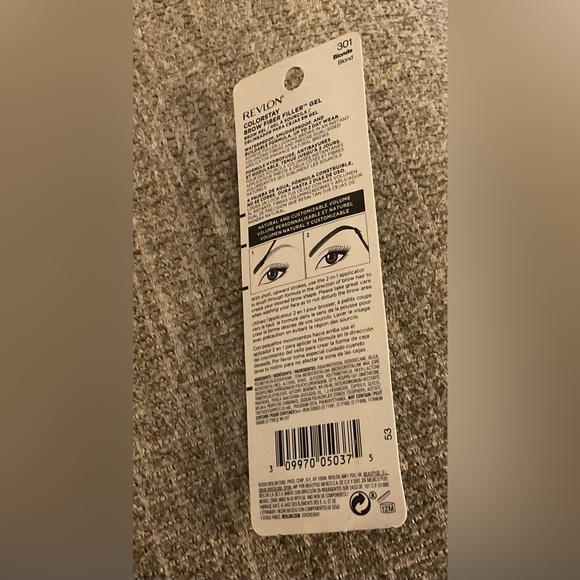 New! Revlon Colorstay Brow Fiber Filler Gel Color Blonde 301 - Picture 3 of 3